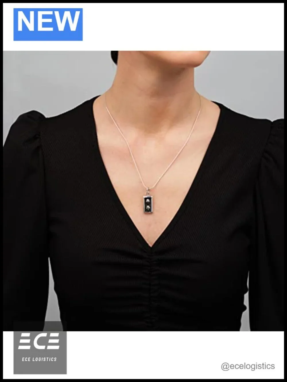 925 Sterling Silver Skull Pendant Necklace Charm Biker Punk Gift